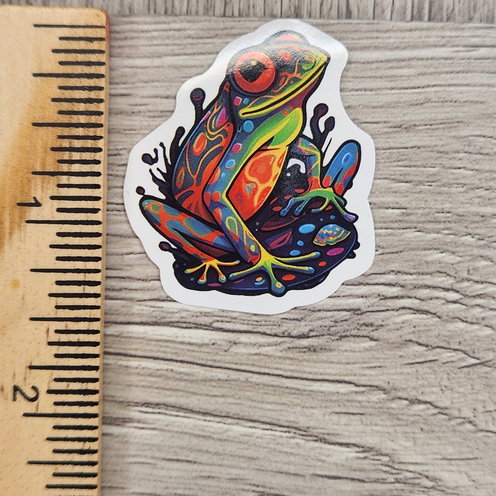 10/$10 Stickers Psychedelic Frogs Frog Sticker